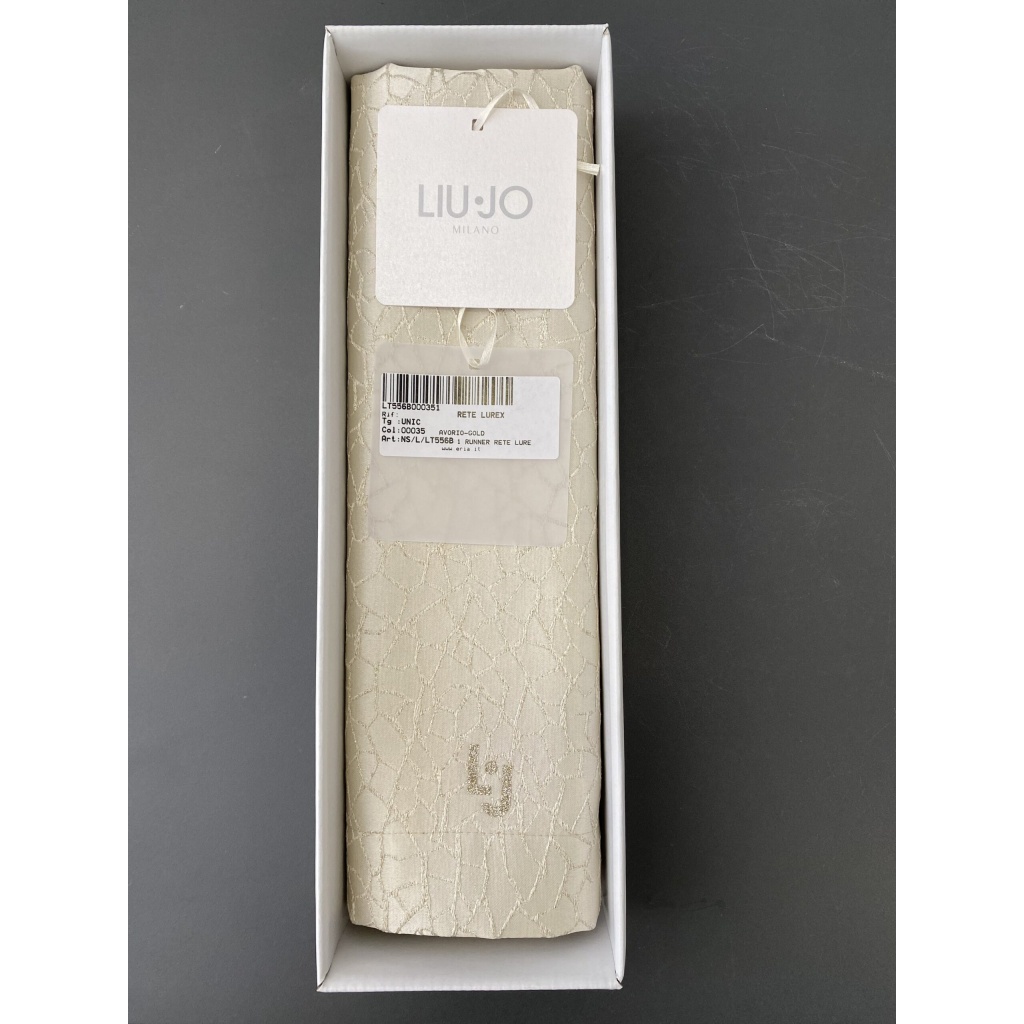 Asciugamano Liu•jo Rete Lurex color Avorio/Perla di Alta qualità Made in Italy