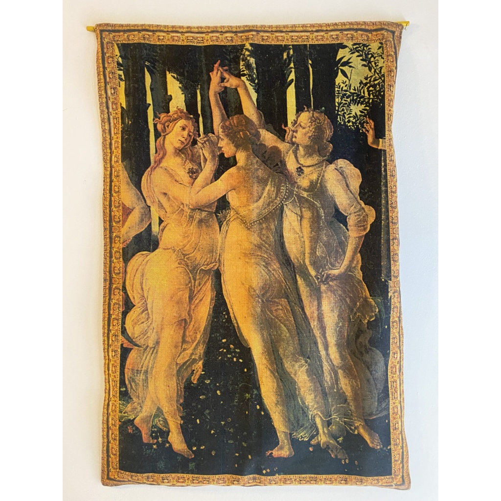 Arazzo “Le tre grazie” di Botticelli di Altissima qualità
