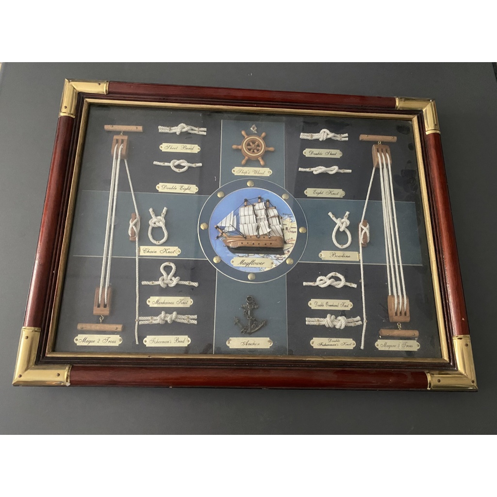 Quadro da appendere raffigurante nodi dei marinai