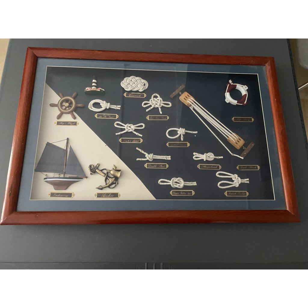 Quadro da appendere raffigurante nodi dei marinai