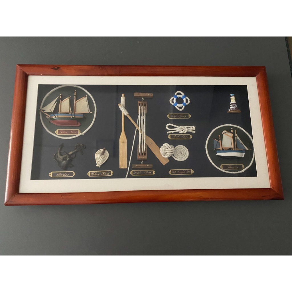 Quadro da appendere raffigurante nodi dei marinai