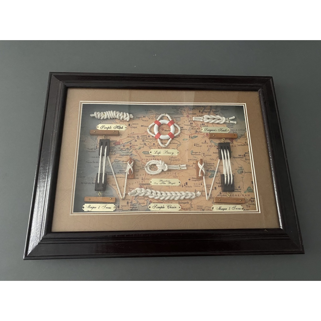 Quadro da appendere raffigurante nodi dei marinai