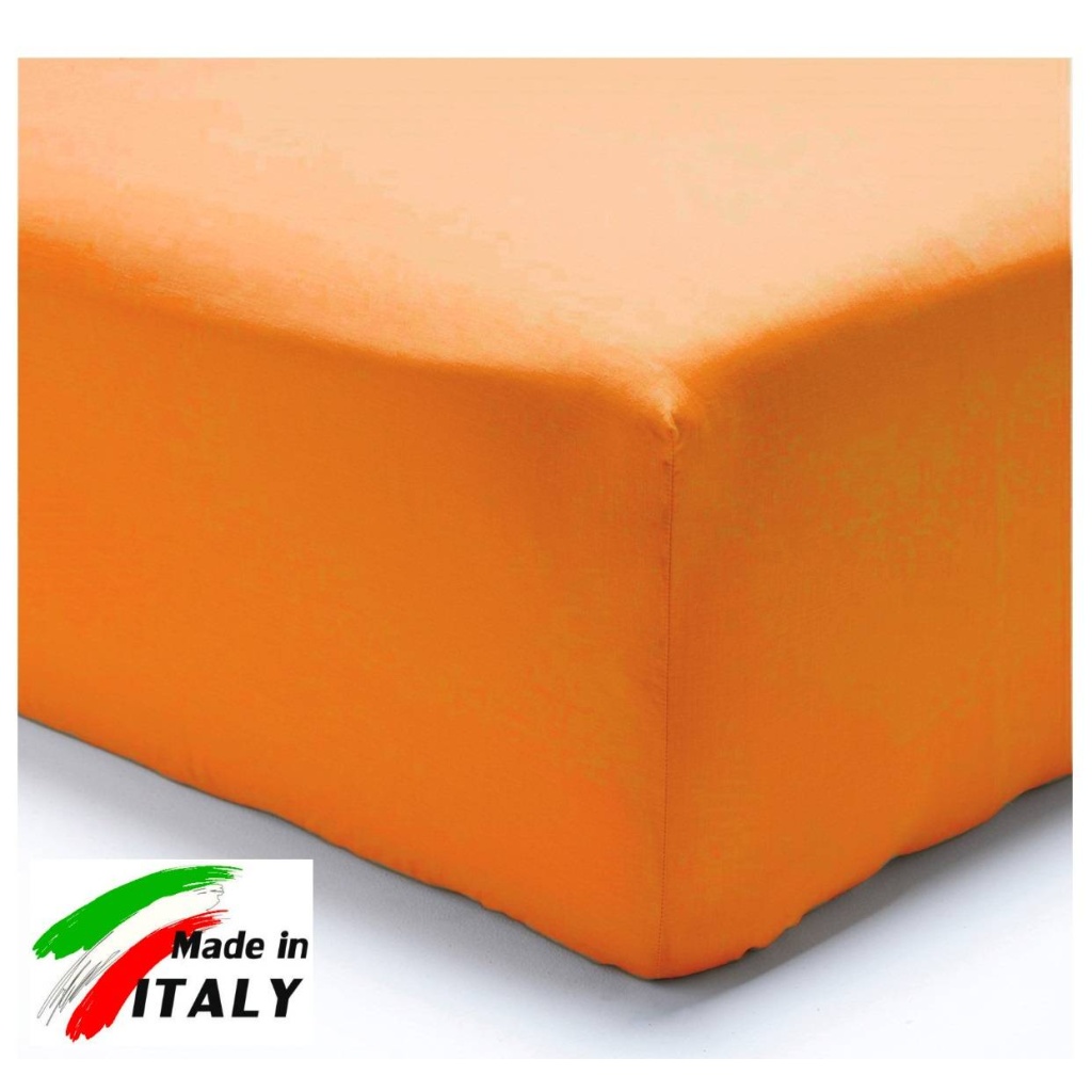 Colora di ARANCIO il tuo letto con i coordinabili in tinta unita di cotone