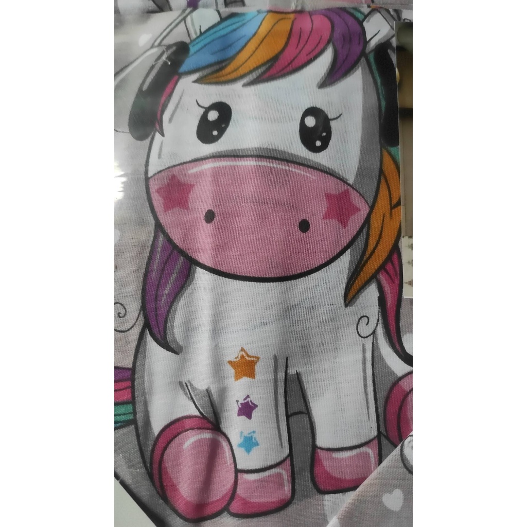 Completo lenzuola letto cotone lenzuolo angolo stampa unicorno cartone animato