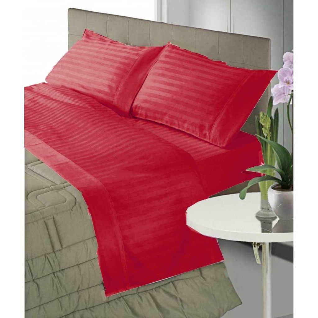 Completo lenzuola RASO di cotone letto Matrimoniale sexy misure maxi tinta unita