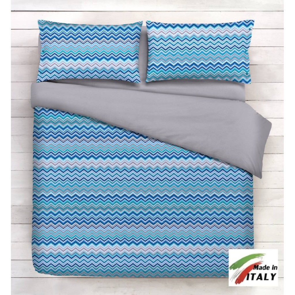 Coordina le tue lenzuola abbinandole a copriletti gran foulard e federe blu