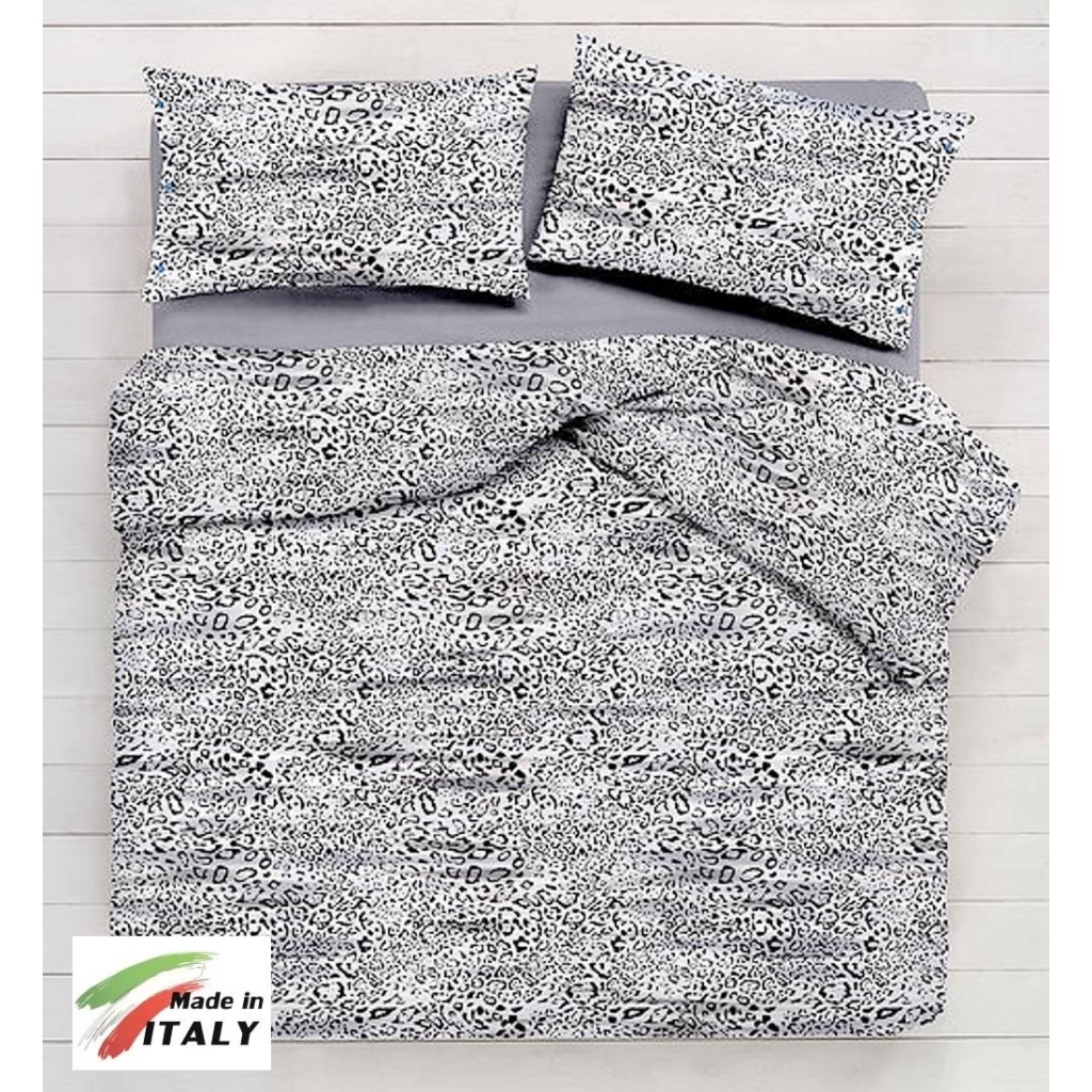 Lenzuola copripiumino sexi con bianco e nero misure maxi made in Italy