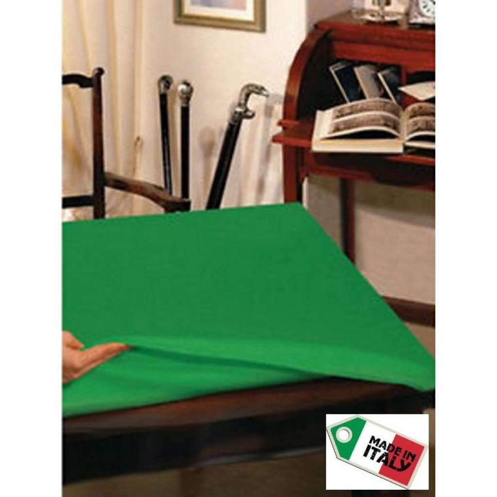 Mollettone Verde proteggi Tavolo QUADRATO cm 140×140 gioco poker made Italy