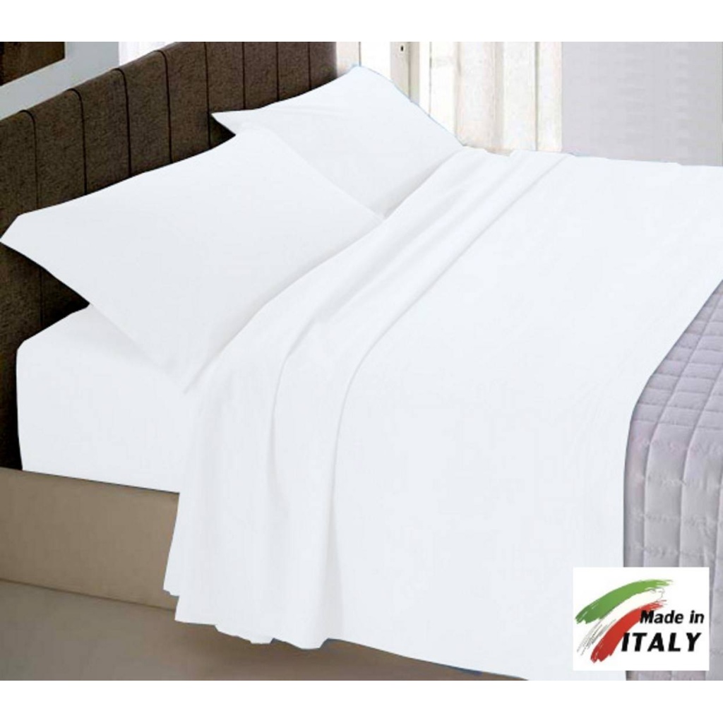Personalizza il tuo letto coordinando federe e lenzuola di colore BIANCO