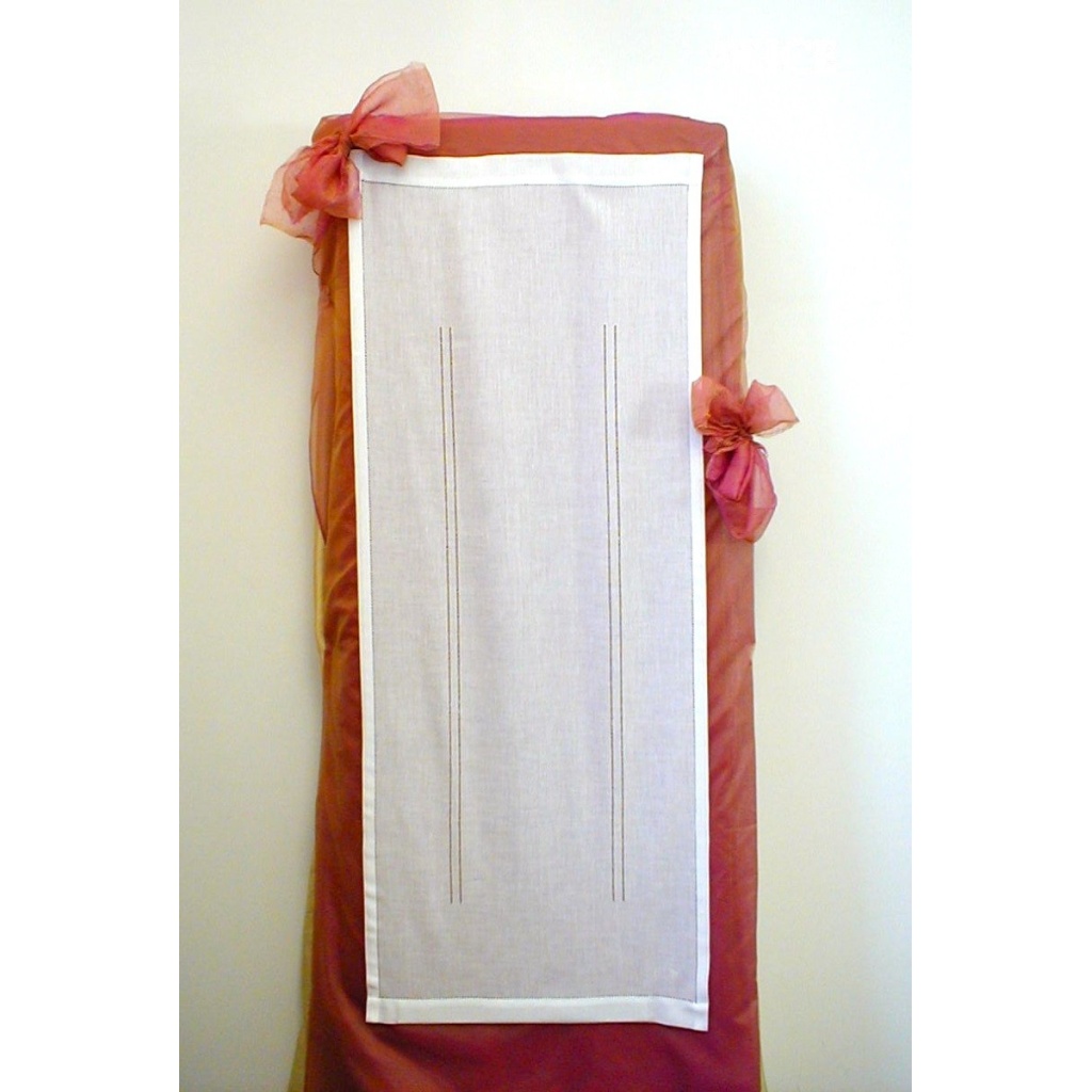 Tenda Tendone Tendaggio RICAMATI A MANO made in Italy  ALICE NATURALE