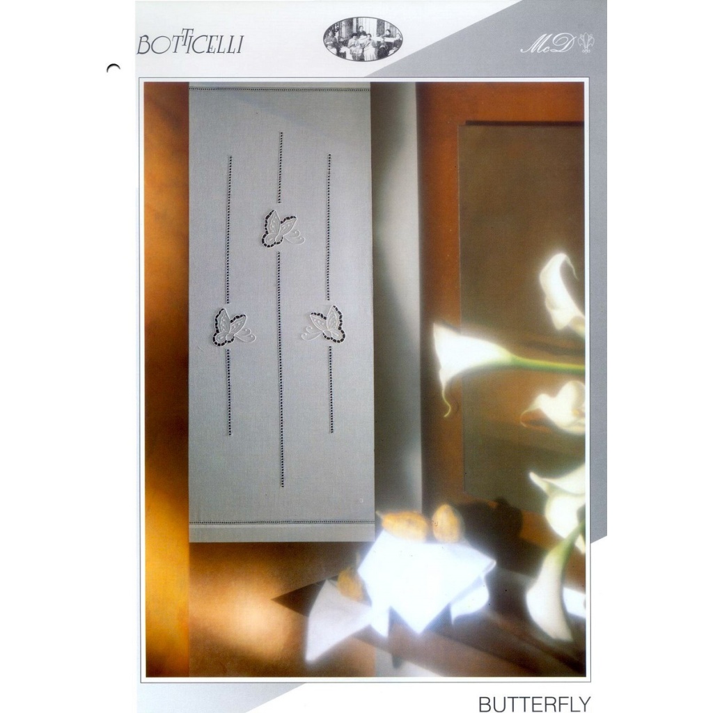 Tenda Tendone Tendaggio RICAMATI A MANO made in Italy  BUTTERFLY
