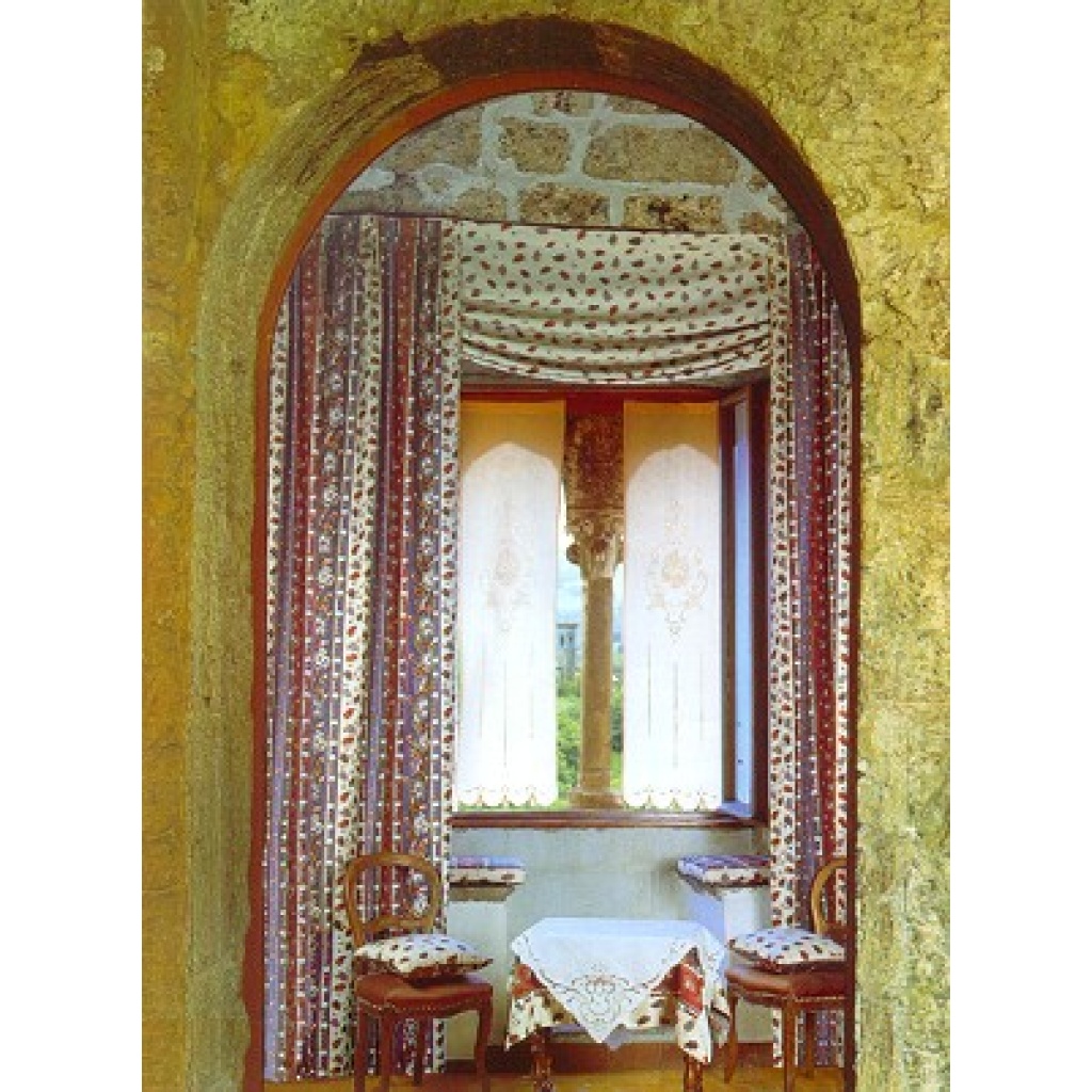 Tenda Tendone Tendaggio RICAMATI A MANO made in Italy  MARIE CLAIRE