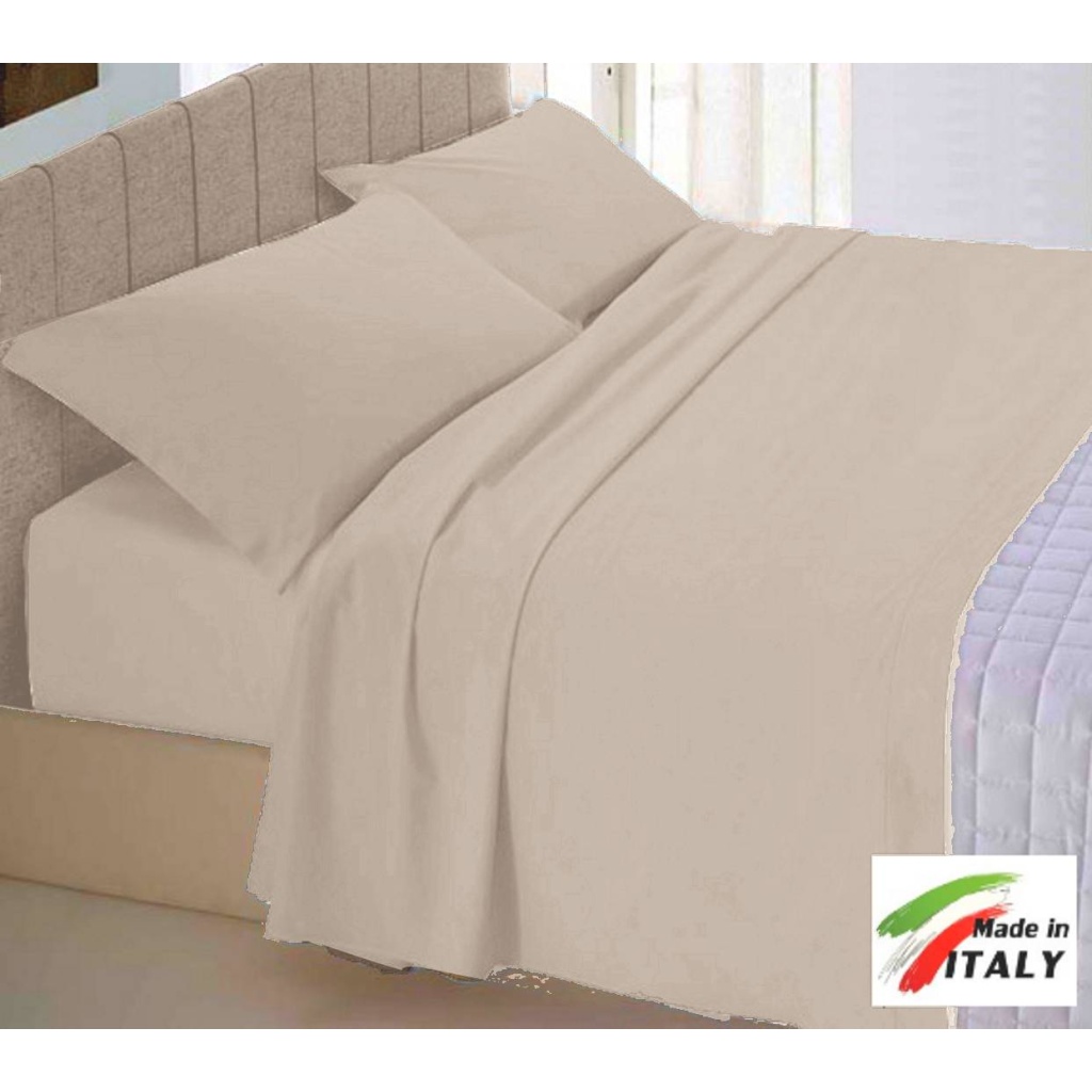 Tinta unita TORTORA lenzuola copripiumino federe per il tuo letto