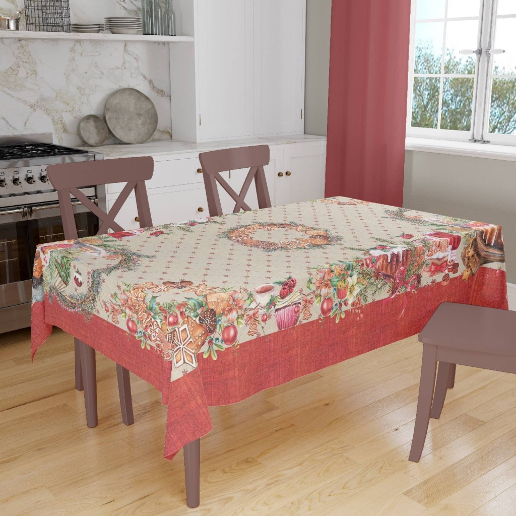 Tovaglia in Panama di Cotone al 100% Made in Italy con stampa digitale