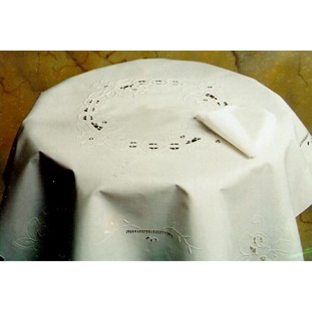 Tovaglia RICAMATA A MANO made in Italy COTONE VANESSA