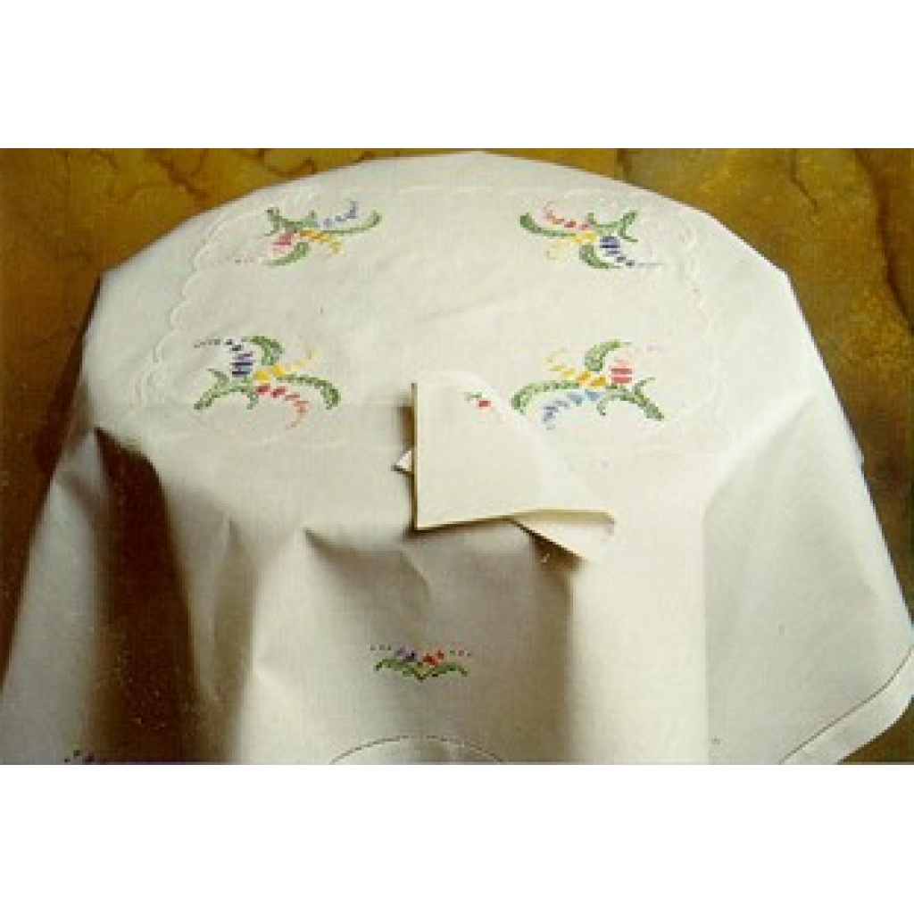Tovaglietta RICAMATA A MANO made in Italy COTONE LINDA