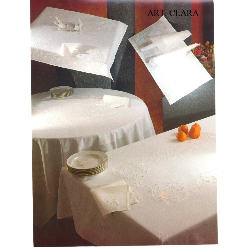Tovaglietta the RICAMATA A MANO made in Italy LINO CLARA